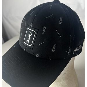 PGA Pro Series Golf Ball Cap Hat Adjustable Logo Golg Bag Clubs Accents